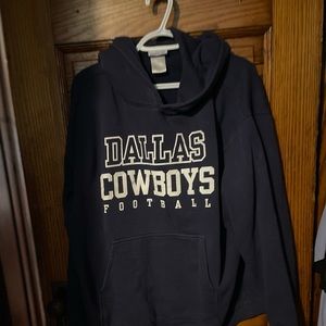 VINTAGE Dallas Cowboys Hoodie Medium Reebok Football Sweatshirt.